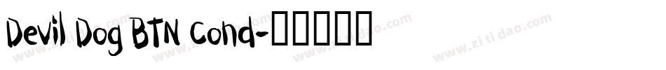 Devil Dog BTN Cond字体转换